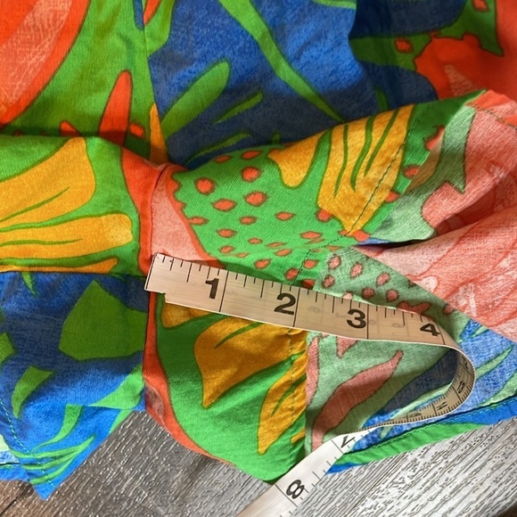 Flying Tomato ALL THE CHEER WOVEN ROMPER in Green size L Faux Wrap Skirt - Picture 16 of 16